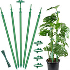 Extendable Plant Stakes, Adjustable Length from 17.9IN to 42.3IN Monstera by GAGANANG