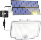 Peasur 1 Pack Solar Motion Lights Outdoor, 318 LED Solar Security Light by Peasur