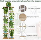 LINZINAR Plant Stand 8 Tier 9 Potted Multiple Flower Pot Holder Shelf Indoor - Image 5