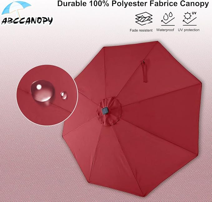 ABCCANOPY Durable Solar Led Patio Umbrellas - Image 7