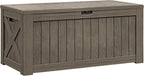 Flamaker Resin Deck Box 120 Gallon Waterproof Large Outdoor Indoor Storage Box by Flamaker