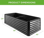 Best Choice Products 8x4x2ft Outdoor Metal Raised Garden Bed, Deep Root Planter - Image 8