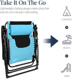 Best Choice Products Oversized Padded Zero Gravity Chair, Folding Outdoor Patio - Image 6