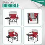 SUNNYFEEL Camping Directors Chair, Heavy Duty, Oversized Portable Folding Chair - Image 7