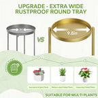 iDavosic.ly 6 Tier Large Plant Stand Indoor, 10 Inch Wide Tall Corner Metal - Image 3