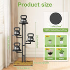 iDavosic.ly 4 Tier Plant Stand Indoor Outdoor, Tiered Corner Multiple Flower - Image 2