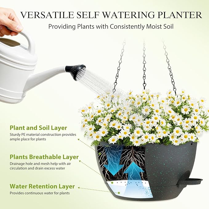 12 Inch Hanging Baskets 2 PC - Image 4