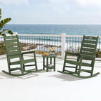 SERWALL Outdoor Rocking Chair Set of 2, Oversized Rocking Chair - Image 10