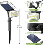 102 LED Solar Spot Lights Outdoor Waterproof IP65, Adjustable Landscape - Image 7