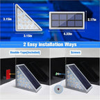 VOLISUN Solar Stair Lights 8 Pack, Solar Step Lights Outdoor Waterproof IP67 - Image 6
