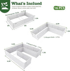 A ANLEOLIFE Set of 16, 18 Inch Tall Galvanized Raised Garden Beds Kit, - Image 2