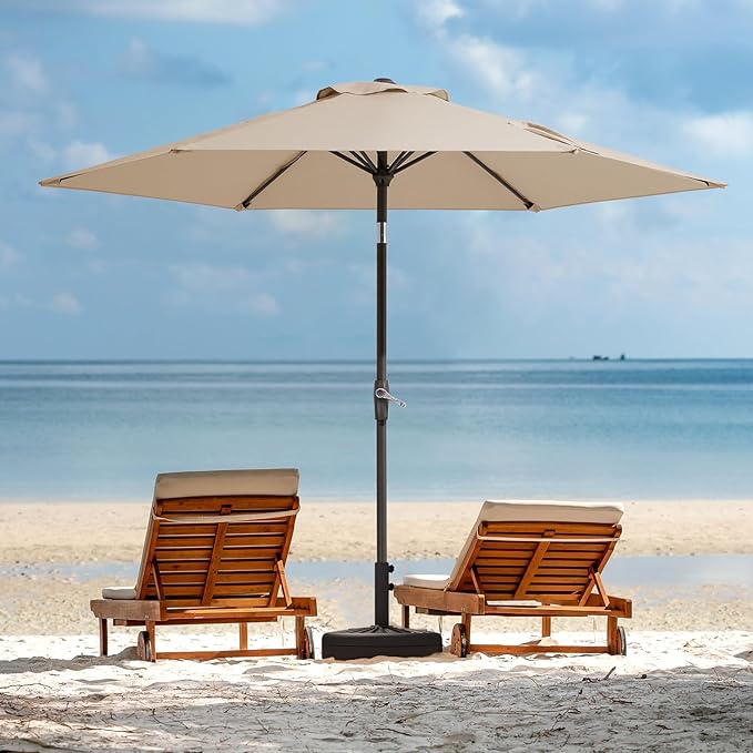 JEAREY 7.5FT Patio Umbrella Outdoor Market Umbrella - Image 9