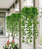 Hollyone 2pcs Artificial Hanging Plants 31" Fake Ivy Vine Faux Ivy Leaves - Image 3