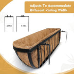 8 Pack 30 Inch Window Deck Railing Planter Boxes - Image 3