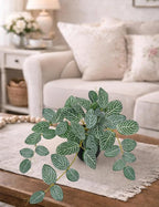 17.7" Artificial Plants Indoor Home Decor, Fake Potted Silk Plants - Image 5