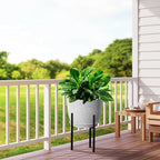 12inch Large Plant Pot, Modern Plastic Planter - Image 5