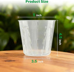 5 Inch Side-Open Orchid Pots 12 Pack, Breathable Slotted Flower Pots - Image 2