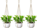 USLAI Macrame Plant Hanger Indoor Outdoor, Fits 4 to 15 Inch Pots, Strong by USLAI