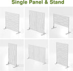 Casaphoria 72" H x 35" W Metal Outdoor Privacy Screen, Freestanding Decorative - Image 6