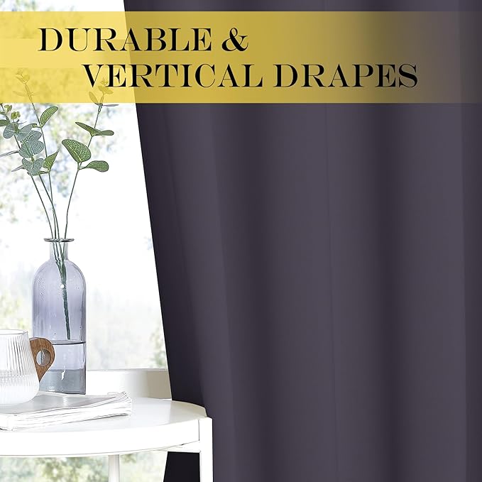 NICETOWN Blackout Patio Curtains 100 x 95 Inches Long - Image 3