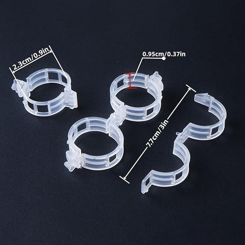 100 Pcs Plant Support Clips, Plastic Clips - Image 2