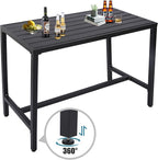 Outdoor Bar Table, Patio Console Pub Height Tables - Image 6