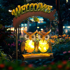 HONGLAND Solar Lights Outdoor Decor, Owl Swing Garden Decor, Owl Gifts - Image 7
