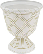 Arcadia Garden Products PL61BG Lattice Plastic Garden Urn, Classic Decorative - Image 2