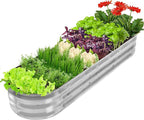 GADI 67-Inch Galvanized Raised Garden Bed, Metal Planter Box - Image 7