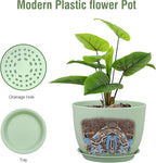 12 inch Big Plant Pots, Plastic Planters - Image 4