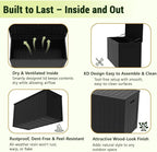 TARKARI 100 Gallon Lockable Resin Deck Box, Waterproof & UV-Resistant Outdoor - Image 6