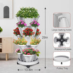 Vertical Strawberry Planter-5 Tier Stackable Herb Tower Planters Stacking - Image 2