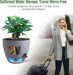 12inch 2Pack Large Self Watering Planters, Plastic Plant Pots - Image 5