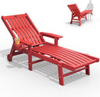 Patio Chaise Lounge Chair, Oversized Lounge Chair Outdoor by THOEOE