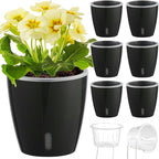 Self Watering Pots for Indoor Plants, Small African Violet Pots by KvyusFlourish