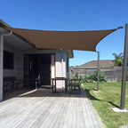 SUNNY GUARD Sun Shade Sail 16' x 20' Rectangle Brown UV Block Sunshade by SUNNYGUARD