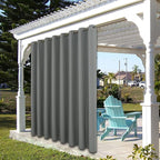 BONZER Outdoor Curtains for Patio Waterproof Thick Privacy Wide Grommet Light - Image 7