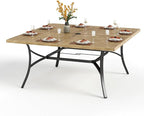 PHI VILLA Large Outdoor Patio Table by PHIVILLAThepioneerofcomfortablehouseholdsupplies