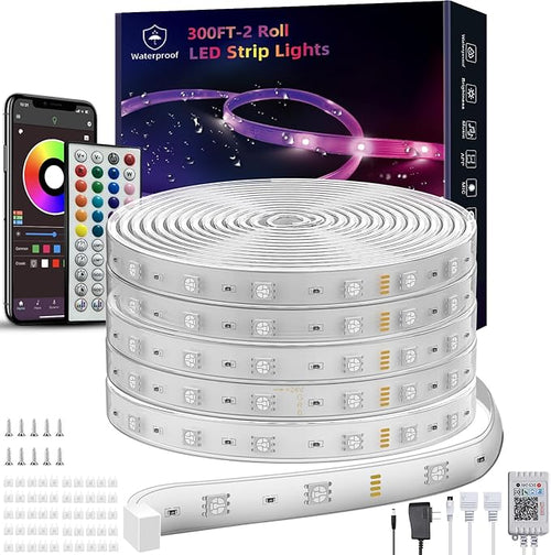 300ft Outdoor Led Strip Lights Waterproof, Ip68 Outside Led Light Strip by Ledagic