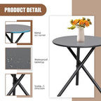 Shintenchi 3 Piece Outdoor Rocking Bistro Set, Textilene Fabric Small Patio - Image 5