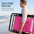 Best Choice Products Set of 2 Extra Wide Adjustable Steel Mesh Zero Gravity - Image 7