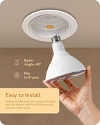 EDISHINE Flood Light Bulbs, PAR38 LED Outdoor Flood Light Bulbs, 120W - Image 7