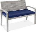 Best Choice Products Outdoor Bench 2-Person Wicker Garden Patio Benches Seating by BestChoiceProducts