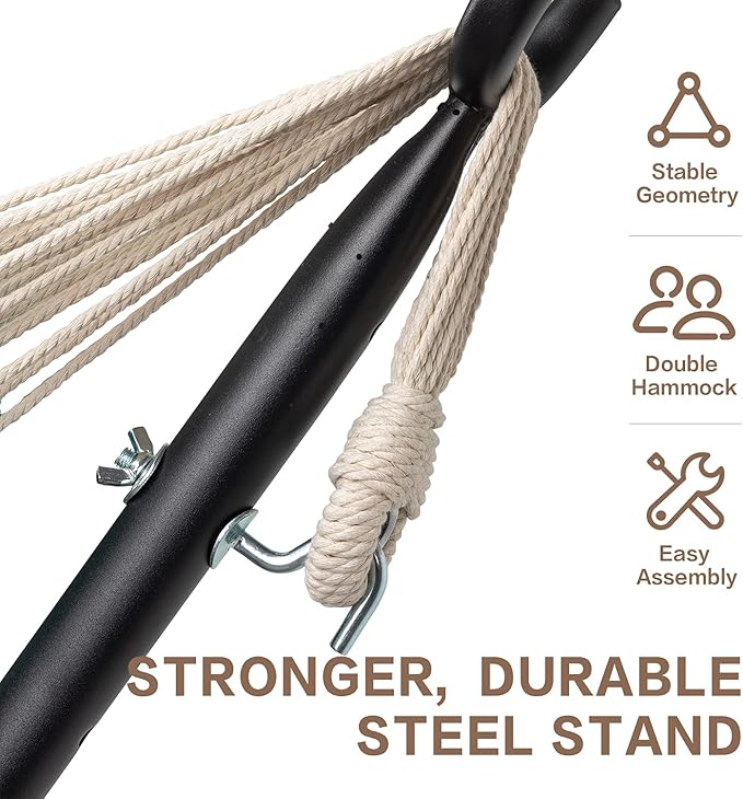 PNAEUT Double Hammocks with Stand - Image 4
