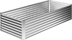 8x4x2FT Galvanized Raised Garden Bed, Planter Raised Beds-Metal Garden Box by Home