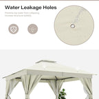 LAUSAINT HOME Semi-Permanent Outdoor Patio Gazebo 12'x12', Heavy Duty Party - Image 5