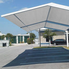 Eden's Decor Straight Flat-Edged Sun Shade Sail Rectangular 13' x 21' Grey - Image 7