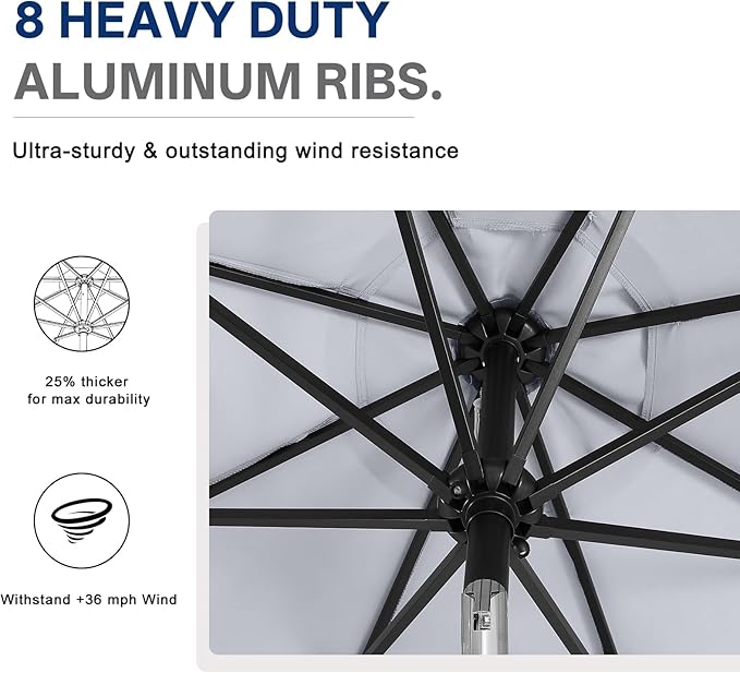 ABCCANOPY 10FT Durable Solar Led Patio Umbrellas - Image 7