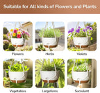 12 Inch Hanging Baskets for Plants Outdoor, Hanging Planters for Indoor Outdoor - Image 5