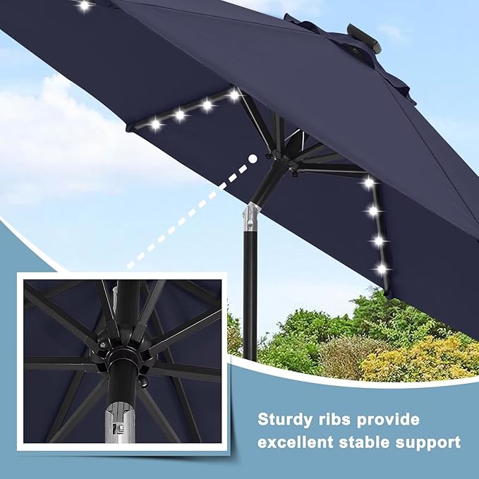 ABCCANOPY Durable Solar Led Patio Umbrellas - Image 7